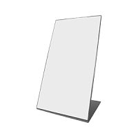 Зеркало настольное, серебряный металлик 220х380х180 мм