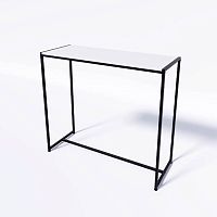 Стол демонстрационный TEVOLO для магазина, черный/белый, 1050х1190х450 мм