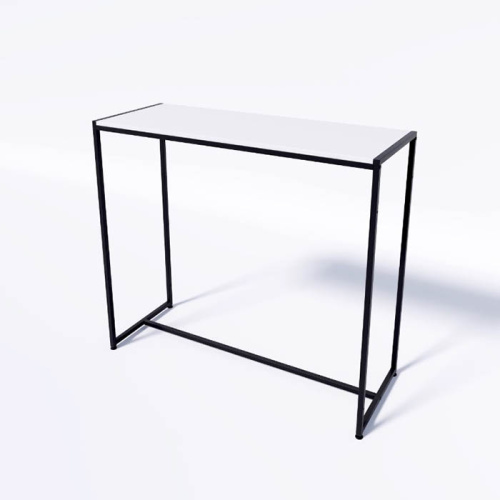 Стол демонстрационный TEVOLO для магазина, черный/белый, 1050х1190х450 мм