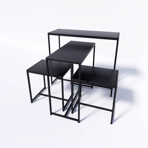 Стол демонстрационный TEVOLO для магазина, черный/черный, 750х1190х450 мм фото 2
