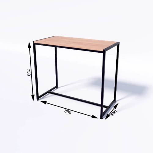 Стол демонстрационный TEVOLO для магазина, черный/дуб сонома, 750х890х450 мм фото 4