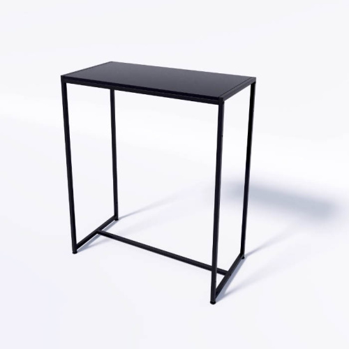 Стол демонстрационный TEVOLO для магазина, черный/черный, 1050х890х450 мм