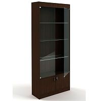 Витрина для магазина широкая, задняя стенка ДВП, 850х2000х300 мм