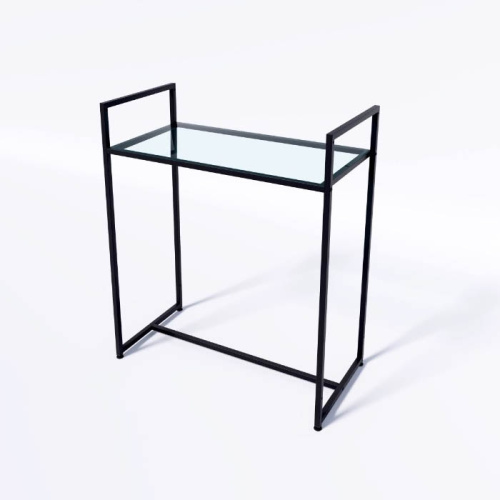 Стол демонстрационный TEVOLO для магазина, черный/прозрачный, 1050х890х450 мм фото 5