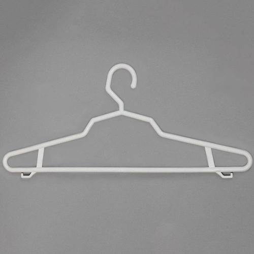 Вешалка-плечики для магазина одежды, белая L435 мм