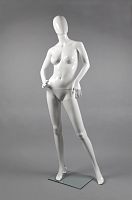 Манекен женский ростовой, белый глянец, 1750х820х610х850 мм