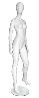 Манекен женский ростовой, без лица, белый матовый 1790х836х650х890 мм