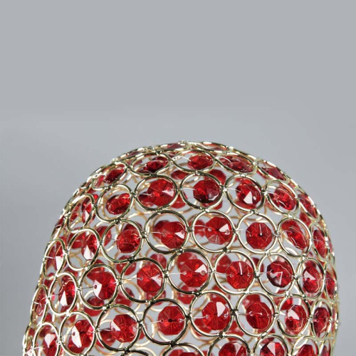 Манекен головы абстрактный металлический, золотой/красный, 330х520 мм фото 4