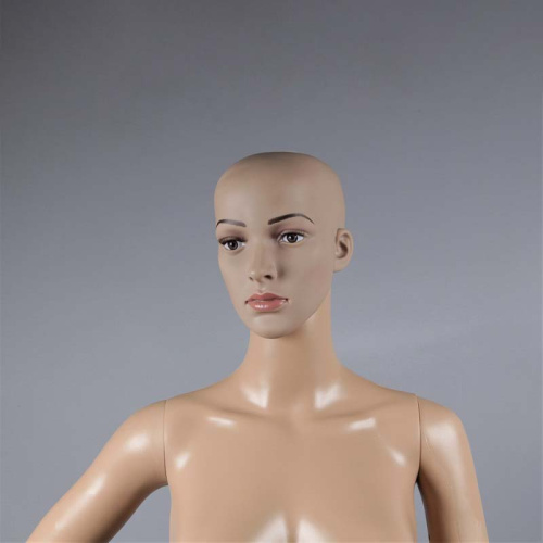 Манекен женский с макияжем в полный рост, 1750х820х610х860 мм фото 2