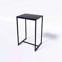 Стол демонстрационный TEVOLO для магазина, черный/черный, 900х590х450 мм
