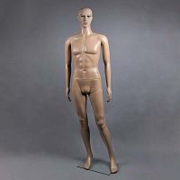 Манекен мужской телесный с макияжем, 1850х970х760х940 мм