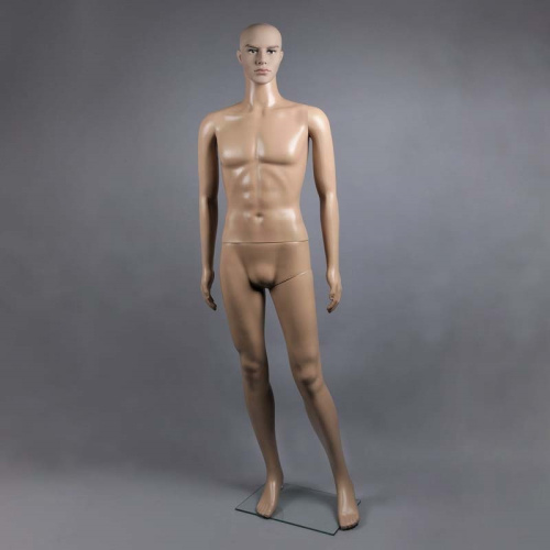 Манекен мужской телесный с макияжем, 1850х970х760х940 мм