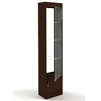 Витрина для магазина узкая, без задней стенки, 450х2000х300 мм