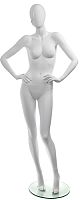 Манекен женский ростовой, без лица, белый матовый 1800х860х630х880 мм