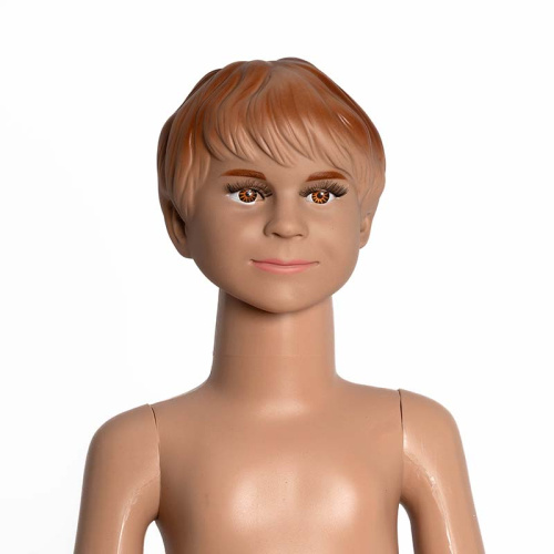 Манекен детский ростовой для одежды с имитацией волос, 900х490х440х510 мм фото 4