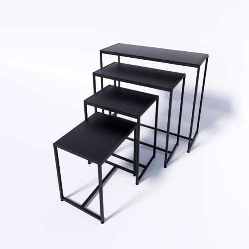 Стол демонстрационный TEVOLO для магазина, черный/черный, 1050х1190х450 мм фото 2