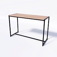 Стол демонстрационный TEVOLO для магазина, черный/дуб сонома, 750х1190х450 мм