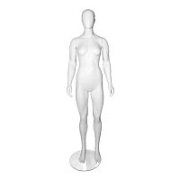 Манекен женский спортивный, белый, без лица, ростовой 1850х850х630х850 мм