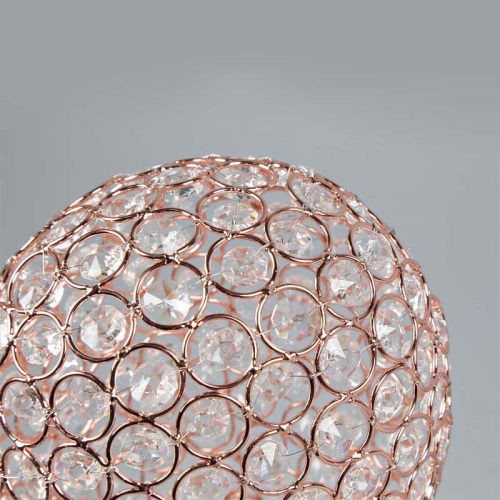 Манекен головы абстрактный металлический, бронзовый/алмаз, 330х520 мм фото 4