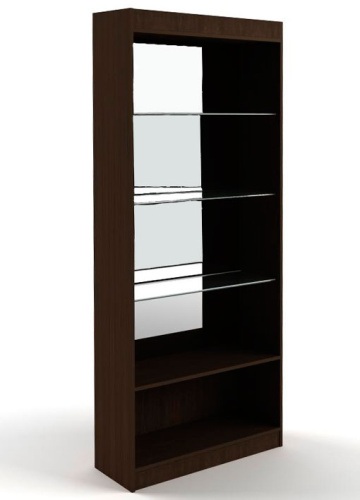 Витрина торговая без дверей, задняя стенка зеркало + профиль, 850х2000х300 мм Витрина торговая без дверей, задняя стенка зеркало + профиль, 850х2000х300 мм