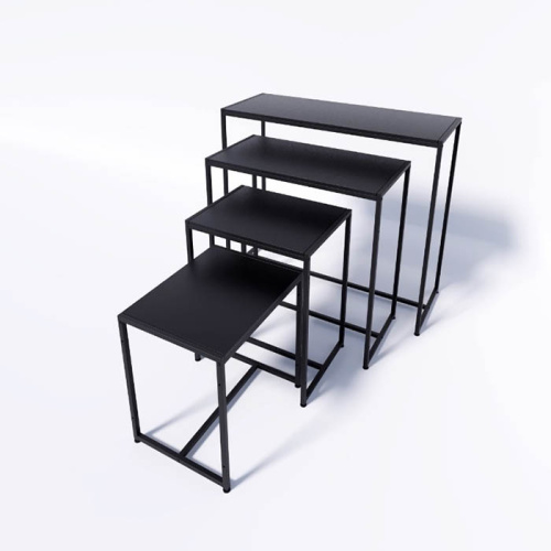 Стол демонстрационный TEVOLO для магазина, черный/черный, 1050х890х450 мм фото 2