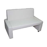 Банкетка - пуфик, диван, цвет белый 1200х600х450 мм
