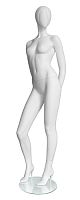 Манекен женский ростовой, без лица, белый матовый 1825х860х650х885 мм